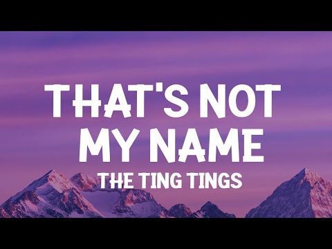 The Ting Tings - That's Not My Name (Lyrics) they call me hell they call me stacey