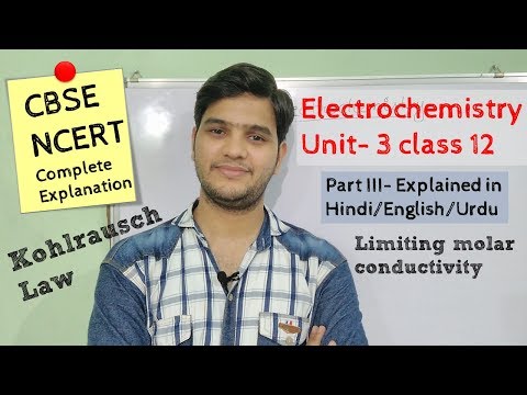 Electrochemistry class 12 part 3 #NCERT unit 3 explained in Hindi/اردو Video