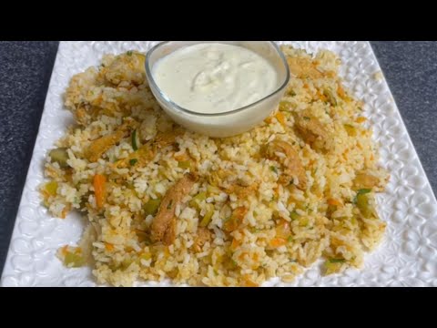El mejor receta de pollo con arroz y verduras que vas a comer en tu vida.