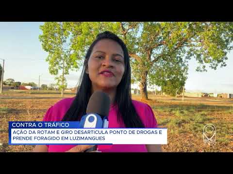 AÇÃO DA ROTAM E GIRO DESARTICULA PONTO DE DROGAS E PRENDE FORAGIDO EM LUZIMANGUES