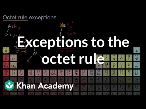 八位數規則的例外情況|AP化學|可汗學院 (Exceptions to the octet rule | AP Chemistry | Khan Academy)
