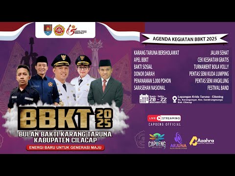 Live Streaming 2 | BBKT (Bulan Bakti Karang Taruna Kabupaten Cilacap) Karanganyar, 21 November 2025