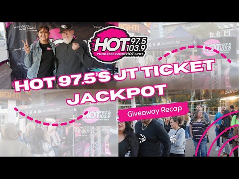 Hot 97.5’s JT Ticket Jackpot: $25,000 Giveaway Recap!