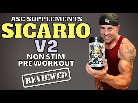 ASC Supplements Sicario V2 Non Stim Pre Workout Review 🎯 BEST PUMPS!