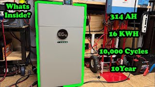 Testing The EG4 314ah 16KWh Indoor Wall Battery! Teardown, Overview! Best Battery?