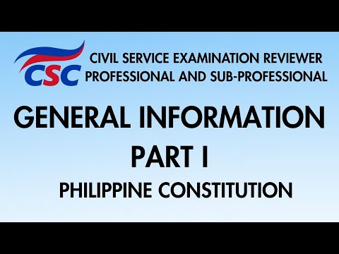 CSE Reviewer 2026: 1987 Philippine Constitution (Part 1)