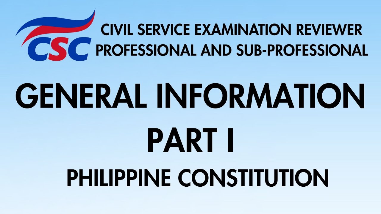 CSE Reviewer 2026: 1987 Philippine Constitution (Part 1)