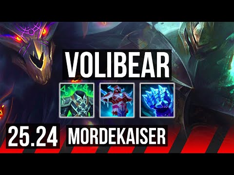 VOLIBEAR vs MORDEKAISER (TOP) | Good KDA: 10/1/2 | KR Diamond | 25.24