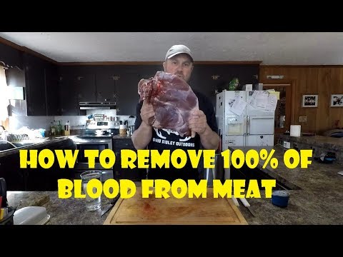 Learn how to take the 100% of blood out of Deer meat and we will explain White vs red Meat!