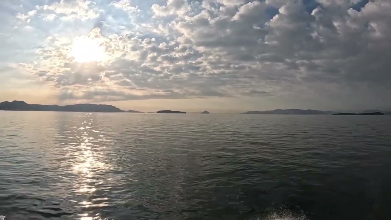 Experience the captivating morning vista aboard the Seto Inland Sea Cruise.