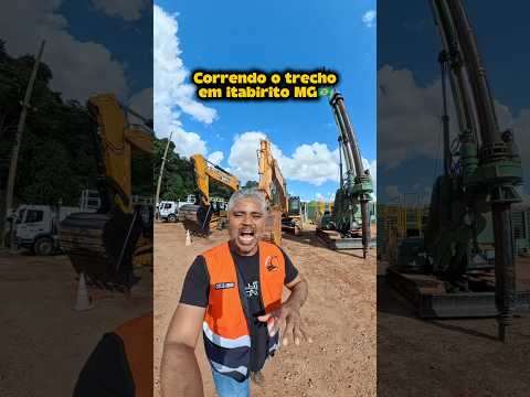 Correndo o trecho com máquinas em itabirito Minas Gerais, 🇧🇷 #shorts