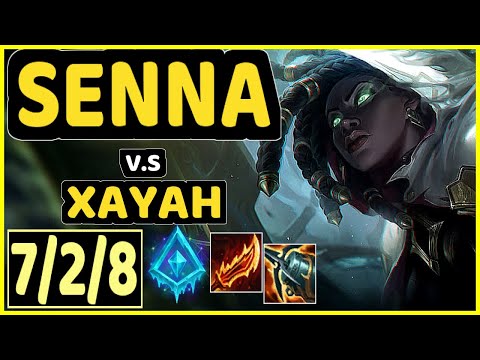 SENNA vs XAYAH - 7/2/8 KDA BOTTOM ADC CHALLENGER GAMEPLAY - BR