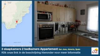 preview picture of video '3 slaapkamers 2 badkamers Appartement te Koop in San Jose, Almeria, Spain'