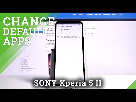 How to Set Up Default Apps in Sony Xperia 5 II - Change Default App Configuration