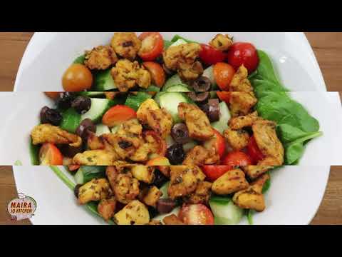 HOW TO MAKE BBQ CHICKEN SALAD –با ربي ڪيو چڪن سلاد - Salad Recipes - Cooking Recipes in sindhi