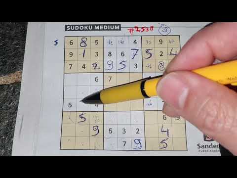 Our Daily Sudoku practice continues. (#2538) Medium Sudoku puzzle. 03-27-2021