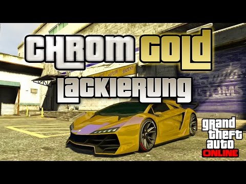GTA 5 Online | CHROM GOLD PAINT JOB | HOW TO CREW LACKIERUNG AUF CHROM | RARE PAINTJOB | Deutsch