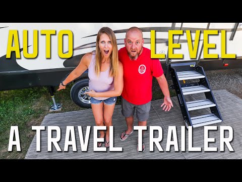 AUTO LEVELING ON A TRAVEL TRAILER | RV UPGRADE PROS AND CONS | LIPPERT AXLE & DISC BRAKES S3 || Ep43