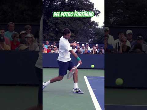 LETHAL Del Potro Forehand Super Slow Motion! #shorts #tennis #delpotro