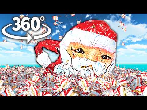 Goo Goo Gaga – 50.000 Mal in 360°-Video | VR / 4K | (Weihnachtsmann-Meme)