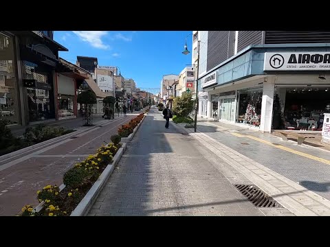 Larissa city Greece - lock down tour (Sat 07 Nov 2020)