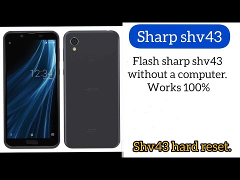 How to hard reset sharp shv43. Doesn't bootup.
