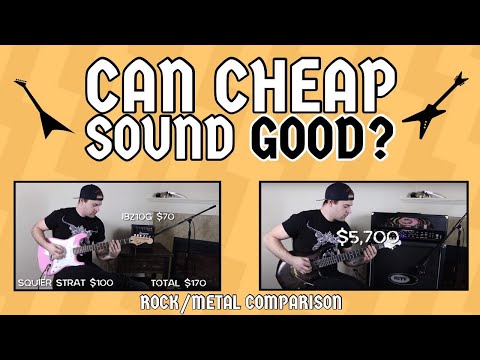 CAN CHEAP SOUND GOOD?! (ROCK/METAL COMPARISON)