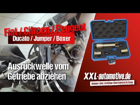 Gearbox repair: Removing the release shaft on Fiat Ducato, Citroen Jumper and Peugeot Boxer