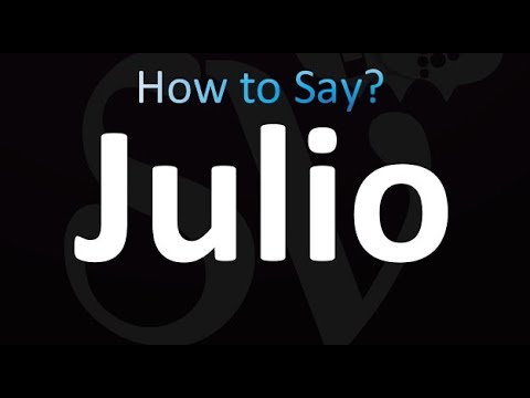 How to Pronounce Julio (correctly!)