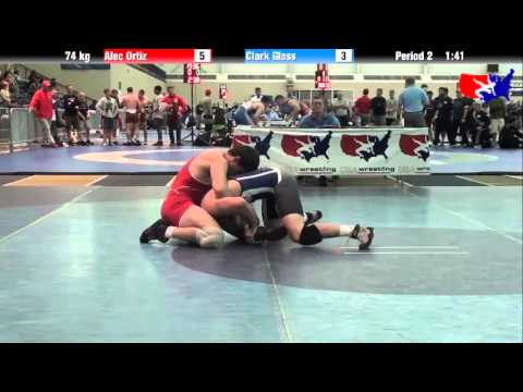 Alec Ortiz vs. Clark Glass at 2013 ASICS University Nationals - FS