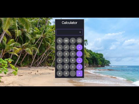 Simple Javascript Calculator Project Javascript Tutorials Learn Javascript Freewebsitecode