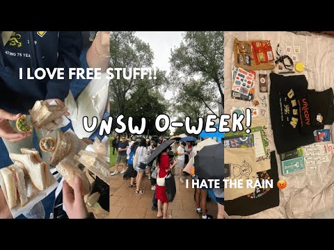 how much free stuff can we get from unsw o-week? | o-week vlog
