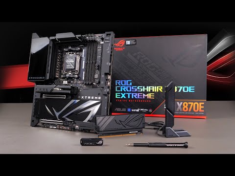 「BRO」4K ASUS ROG Crosshair X870E Extreme Unboxing.华硕 ROG X870E EXTREME主板开箱展示.#x870