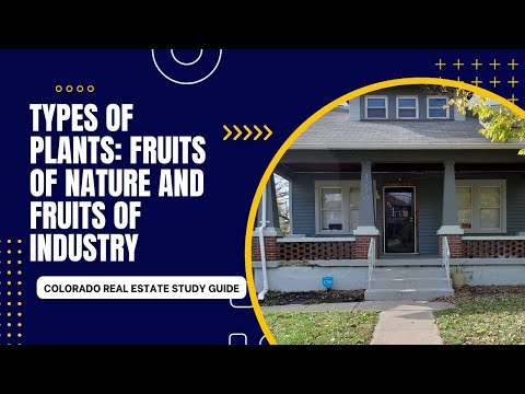 My Colorado Real Estate Study Guide: Unit 1.5 Fruits of industry and Fruits of nature
