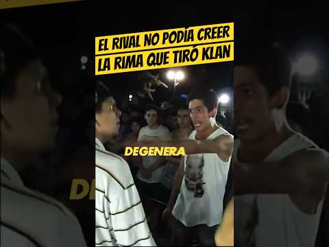 The RIVAL COULDN'T BELIEVE the rhyme KLAN THROWED at him🤨🔥 #Klan #Freestyle #QuintoEscalon