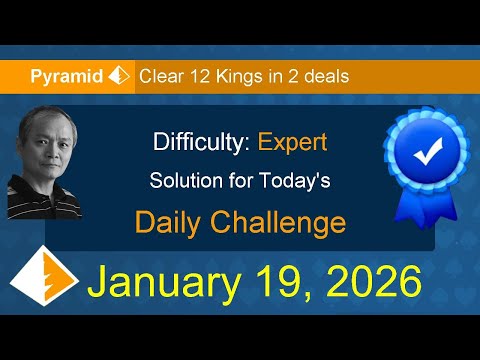 Microsoft Solitaire Collection: Pyramid - Expert - January 19, 2026