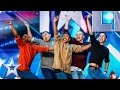 Golden buzzer act Boyband are back-flipping AMAZING! | Audition Week 2 | Britain's Got Talent 2015