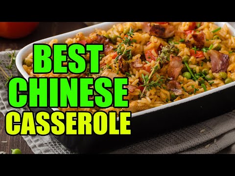 how to make a delicious Chinese casserole made from vegetable fried rice,