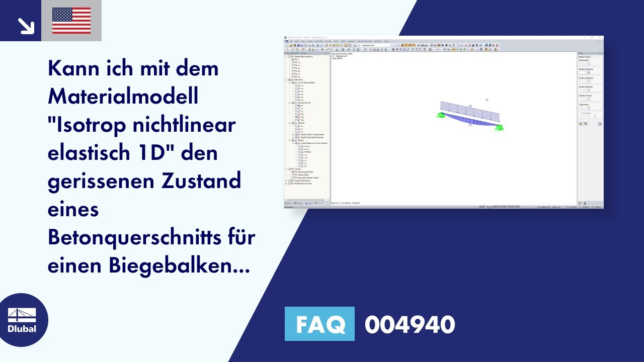 [EN] FAQ 004940 | Kann ich mit dem Materialmodell "Isotrop nichtlinear elastisch 1D" den gerissen...