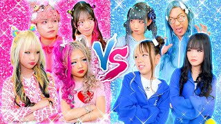 ここのどみちゃん可愛すぎた👼💕 - 【KOGYARU】ピンクvsブルーギャル対決!本物の小学生ギャルを3本勝負で決めてみた👫💕