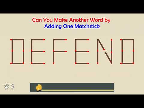 Can you make another word from the existing one? | Matchstick Word Puzzles #56 | Brain Teaser