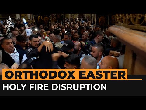 Israeli police detain Greek consul’s guard at Orthodox Easter ceremony