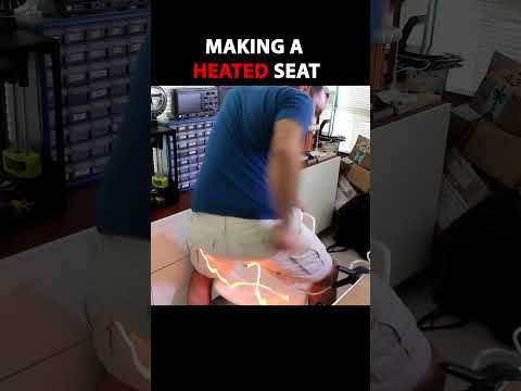 Resistive Wire Heats Up! DON'T SIT ON IT! #funny #electronics #heater