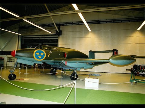 SAAB J-21 Another Powered Test