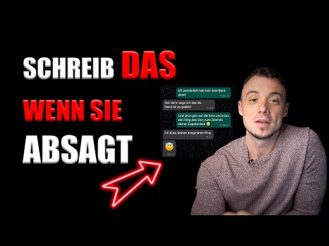 The woman cancels the date at short notice - this is how you react from now on!!