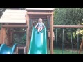 Eva On The Backyard Playground August 2010