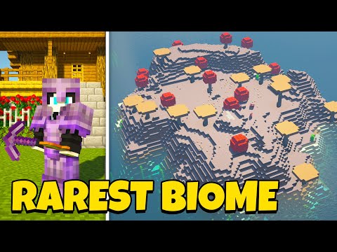 UNBELIEVABLE! Discovering the RAREST Minecraft Biome!