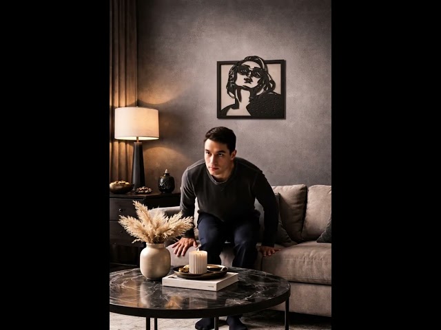 لوحة جدارية الأناقة السوداء