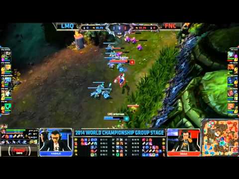Rekkles catches Ackerman - LMQ vs FNC (S4 Worlds)