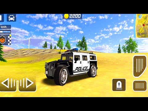 Police HUMMER Car Chase Cop Simulator • mobile gameplay • android games